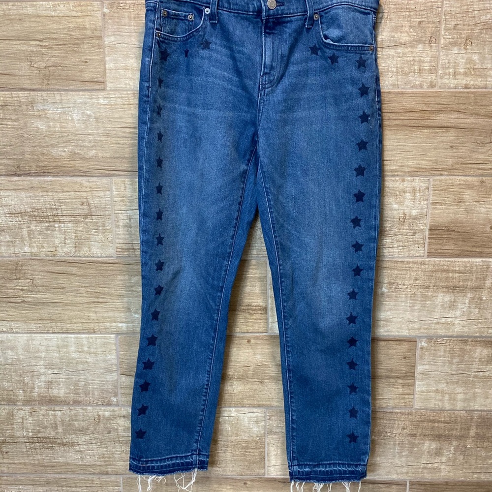 Gap Star Girlfriend Distressed Hem Skinny